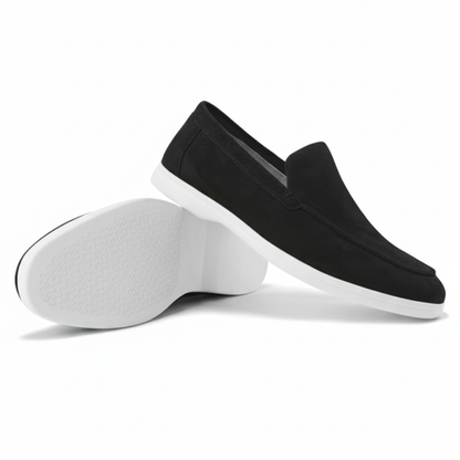 Suede Loafers Black